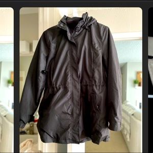 Hardly Worn Black Rain Coat